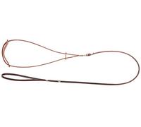 Dingo Smart Fashion for Champion, Leather Show Leash, Brown Lead for Exhibition and Dog Ring Show 10709