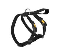 Dingo Waldemar Rutkowski Arnés Ligero y Ajustable para Perro, Ideal para Viajes en Coche con Anilla D de Cromo Trasera, Polipropileno, Talla S, Color Negro (16765)