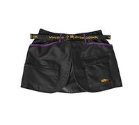 Dingo Waldemar Rutkowski Cinturón de Entrenador Canino Cuatro Bolsillos Prácticos, Cinturón Ajustable para un Ajuste, Impermeable, Negro con Ribete Morado - Talla XL (16485)