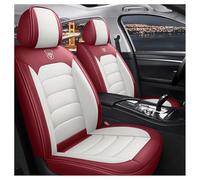 DINGQINGYUN Fundas Asientos Coche para Alfa Romeo Spider/GTV (Type 916) 1994-2006, Universal Juegos Cubreasientos Delanteros Y Traseros Funda Asiento Protector(White+Red)