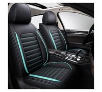 DINGQINGYUN Fundas Asientos Coche para Nissan Qashqai J10 J11 2006-2026, Universal Juegos Cubreasientos Delanteros Funda Asiento Protector-2 Piel Plazas(B(Blue-Green))