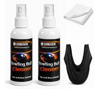 DINGSEN Kit de limpiador de bolas de bolos, limpiador profesional de bolas de bolos para eliminar aceite, rozaduras y marcas de cinturón, mejora el agarre y restaura la adherencia, ayuda a mantener el