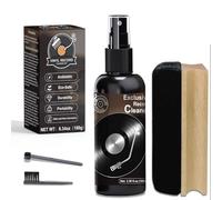 DINGSEN Kit de limpieza de discos de vinilo - Kit completo de limpieza de discos de vinilo 4 en 1, limpiador de discos de vinilo de 100 ml, cepillo de registro de terciopelo suave, cepillo de mango