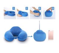 DingSheng Almacenamiento PortáTil Ajustable FáCil De Llevar Plegable Almohada De Viaje En Forma De U, AutobúS, Coche, Tren Y Facilitar El Transporte De La ConcepcióN, El Cuello Y Dolor En El Hombro Plegable úNica En Un Papel De Apoyo