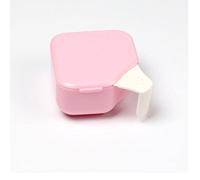 DingSheng Cubierta de casete portátil prótesis dental cesta de soporte de recipiente de enjuague con una tapa dentadura postiza remojo filtro de cartucho de memoria