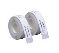 DINGYI 2 rollos de papel térmico compatibles con etiquetas Phomemo D35, cintas adhesivas impermeables blancas de 12 x 30 mm, 230 etiquetas, papel de impresora térmica para suministros de oficina,