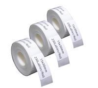 DINGYI 3 rollos de etiquetas D35 adhesivas blancas impermeables de 15 x 30 mm, 690 etiquetas, papel de impresora térmica para suministros de oficina, escuela y hogar (3)