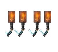 DINGYIG Para Y&amaha Para XT350 Para XT 600 550 250 Para FZ750 1985-2000 Luces De Giro Y Freno Trasero De Motocicleta Lámparas Ámbar indicador giro(4PCS)