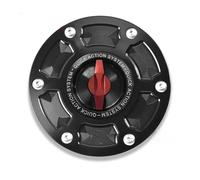 DINGYIG Tapas Tanque Tapón De Llenado Aceite Motor Motocicleta Tapa Tanque Combustible Y Gasolina para K1200RS para K1200GT para K1200R para Sport para K1200S(Black Red Type -I)
