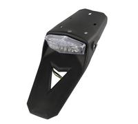 DINGZEN Piloto Trasero Luz Trasera Universal para Motocicleta, para Prueba De Enduro, Dirt Bike, 12V, Luz De Freno, Guardabarros Trasero, Luz Trasera Transparente
