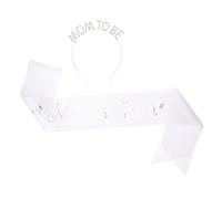 DINHEAROM 1 juego Conjunto de Diadema y Cinturón para Tiara de Cristal para Shower Accesorios de Fiesta Maternidad Diseño Creativo y para Celebraciones de Mamás