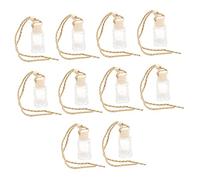 DINHEAROM 10 piezas Colgante de Perfume para Coche Aromatizante para Retrovisor Ambientador de Aceite Esencial Decoración Interior de Vehículo para Cumpleaños y