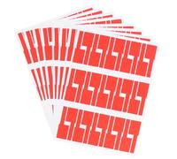DINHEAROM 10 piezas Etiquetas Adhesivas para Cables Autoadhesivas Rojo Impermeables Resistentes Grasa para Oficina Hogar Organización Redes