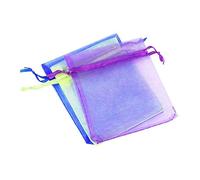 DINHEAROM 100piezas Obsequio de Organza Cordón para Obsequio de Boda Bolsas para Joyería para Favor de Fiesta Color Aleatorio Varios estilos