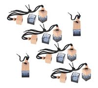 DINHEAROM 10piezas Botella De Perfume De Coche De Vidrio Gradiente Difusor De Aromaterapia Vacío Colgante Ambientador Para Interior De Vehículo Decoración Elegante Para Hogar y Oficina