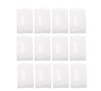 DINHEAROM 12 Piezas Funda Transparente para Tarjetas Organizador y Práctico para Tarjetas de Banco Transporte y Identificación