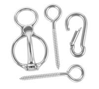 DINHEAROM 1juego Anillo De Sujeción para Caballos De Acero Inoxidable Equipamiento Conveniente para Atar Caballos Diseño Seguro y Antideslizante para Entrenamiento