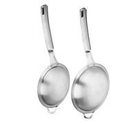 DINHEAROM 2 piezas Colador de Aceite Inoxidable de Filtrado Práctica para Cocina Ergonómico y para Freír y Colar Alimentos