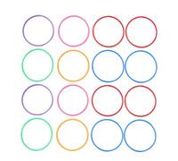 DINHEAROM 20 Piezas Anillos de Plástico para Lanzar Exterior y Niñas Aros Sólidos Colores Surtidos para Coordinación Mano-Ojo Fiesta Jardín Color Aleatorio Color Aleatorio