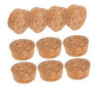 DINHEAROM 20 Piezas Corchos de Madera para Botellas de Vino Tapones Cónicos para Manualidades y Repuestos de Vino