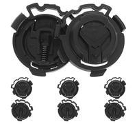 DINHEAROM 4 pares de clips de plástico negro para casco de moto, accesorios con función de montaje fácil y comodidad mejorada para la fijación de la visera del casco