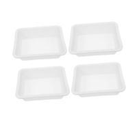 DINHEAROM 4 Piezas Bandejas Laboratorio Plástico Prevención Fugas Contención Química Segura Organizador Limpieza Herramienta Educativa para Experimentación Química