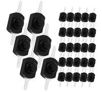 DINHEAROM 50 Botones Pulsadores Micro de Encendido y Apagado Bloqueo Automático para Linterna Mini Interruptores Táctiles Diseño Compacto para Proyectos de Electrónica