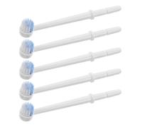 DINHEAROM 5piezas Unidades Cabezales de Recambio para Irrigador Oral Puntas Redondas de Plástico Compatibles con Irrigadores Orales Cabezales de Cepillo Interdental Portátiles para Limpieza