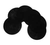 DINHEAROM 6 Filtros de Activado Algodón Activado Negro para Filtro de Acuario Fáciles de Limpiar Almohadillas Desodorantes y Bote de Basura para Compost y Contenedores de Agua