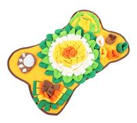 DINHEAROM Alfombrilla y Juego de Búsqueda de Comida en Forma de Hueso para Olfatear Perros Tapete Interactivo de Alimentación Lenta para Entrenamiento Olfativo