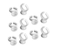 DINHEAROM Anillos con Separador 100 Unidades Tamaño S Copa para Pigmentos Color Herramienta para Maquillaje y Pestañas Uso Profesional