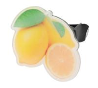 DINHEAROM Aromatizador De Aire Para Coche De Acrílico Forma De Limón Clip Decorativo Para Ventilación Diffusor De Aceites Esenciales Diseño Moderno y Elegante Para Interior Del Vehículo