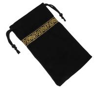 DINHEAROM Bolsa de Terciopelo y Protección contra Daños Negro Cordón para del Tarot Diseño Ergonómico Adecuado para Guardar Joyas y Accesorios