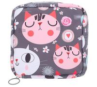 DINHEAROM Bolsa Menstrual Portátil para Toallas Sanitarias Gran Capacidad, Tamaño Mediano, Bolsa Multifunción para Almacenamiento Íntimo Femenina, Uso Diario y Viaje, sin Olores ni Irritaciones