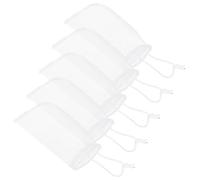 DINHEAROM Bolsas de Filtro para Peceras 180, 5 Unidades de Nylon Cordón, Malla Ultrafina para Filtración, Tamaño 3,7 X 7,6 Pulgadas, Uso en Acuarios y Estanques