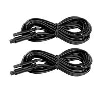 DINHEAROM Cables de Extensión para Cámara de Visión Trasera 4 Contactos 2.5 Metros 2 Unidades para Coche Compatibles Grabadora Marcha Atrás Accesorio Electrónico Compacto Negro