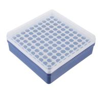 DINHEAROM Caja de Tubos para Laboratorio Organizador de Tubos de Ensayo de Plástico Verde 100 Agujeros para 5ml en Entorno Clínico y Laboratorio de Investigación