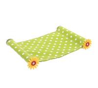 DINHEAROM Cama Hamaca para Pájaros y Periquitos Madera y Tela, Lugar de Descanso y Juego para Jaula de Aves en Color Verde Claro