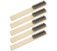 DINHEAROM Cepillo de Alambre de Acero para Limpieza Industrial 5 Piezas Beige para Eliminar Óxido y Manchas de Pintura en Maquinaria