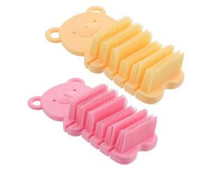 DINHEAROM Cepillo Para Uñas y Dedos Suave y Ergonómico, 2 Piezas Para Higiene Infantil y Limpieza Después De Actividades Al Aire Libre, 11 Cm