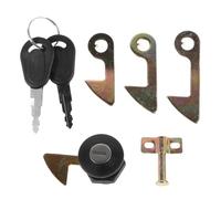 DINHEAROM Cerradura para Baúl de Motocicleta y Scooter Ganchos de Seguridad, Diseño de Aleación de Zinc, Compatible ATV y Ciclomotores, Adecuado para Almacenamiento Seguro