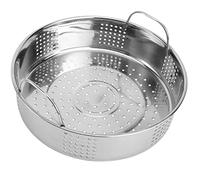 DINHEAROM Cesta Vaporera de Acero Inoxidable 23 Cm Asas Dobles, Rejilla Resistente para Cocción al Vapor, Utensilio de Cocina para Hogar y Restaurante, Adecuado para Bollos y Verduras