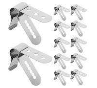DINHEAROM Clip para Termómetro de Alimentos Accesorio para Sonda de Cocina de Acero Inoxidable Plata Diámetro de 4mm, Paquete de 12 Piezas, Adecuado para Horno y Cocina