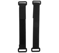 DINHEAROM Correa de Montaje para Cámara de Tablero Diseño de Doble Hebilla, Nylon Negro, Fácil Instalación y Estabilidad Extra para Espejo Retrovisor de Coche, Pack de 2 Piezas