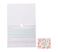 DINHEAROM Cuaderno de Agenda sin Fecha para 12 Meses Papel y Cubierta Elegante, Planificador Organizador Diario para Desarrollar Buenos Hábitos en Oficina