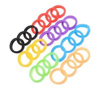 DINHEAROM Cubiertas de Clave de Silicona 25piezas Ligeras y Portátiles para Identificación Fácil en Hogar y Oficina Diseño Vibrante y Estilo Único Color Aleatorio