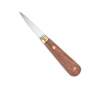 DINHEAROM Cuchillo para Ostras y Marisco con Mango de Madera Antideslizante Acero Inoxidable Resistente Herramienta de Cocina para Abrir Almejas Mejillones y Vieiras para Hogar y