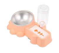 DINHEAROM Cuenco De Acero Inoxidable para Perros Comedero Multifuncional Recipiente para Comida para Mascotas Dispensador De Comida para Perros para El