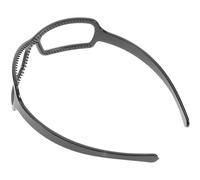 DINHEAROM Diadema Negra Multifuncional de Resina para Gafas, Tamaño Mediano, Diseño Cómodo para Mujeres y Niñas en Spa y Fiestas