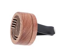 DINHEAROM Difusor de Aromas para Coche Clip de Salida de Aire, Diseño Elegante y Portátil en Madera y Acero Inoxidable para Decoración Interior